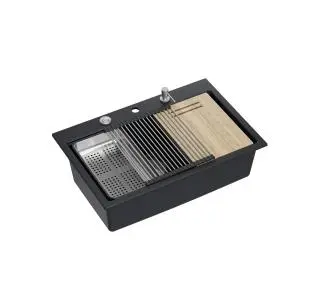 Quadron HQM7650U7_BS Marc Workstation Granitowy Czarny matowy/Stalowy - Kup na Raty - RRSO 0%