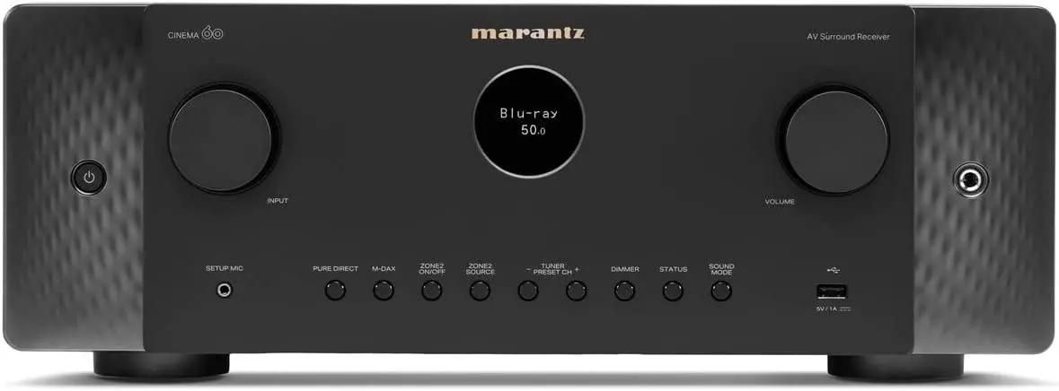 Amplituner Marantz Cinema 60 7.2-kanałowy Dolby Atmos DTS X Wi-Fi Bluetooth AirPlay Czarny