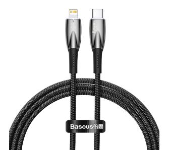 Kabel Baseus USB-C do Lightning Glimmer 20W 1m Czarny