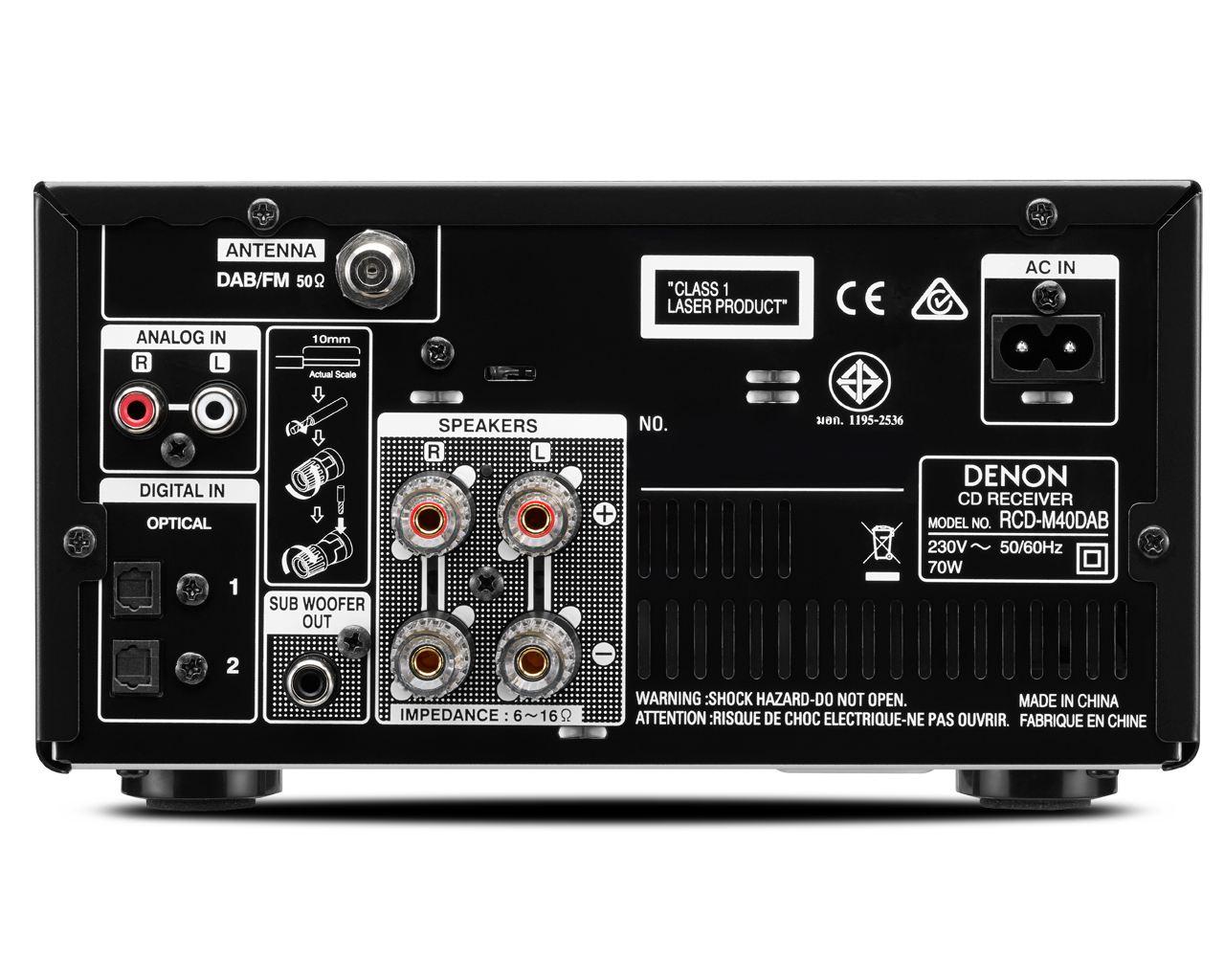 Wieża Denon RCD-M40DAB (czarny) + SC-M40 (czarny) - Opinie