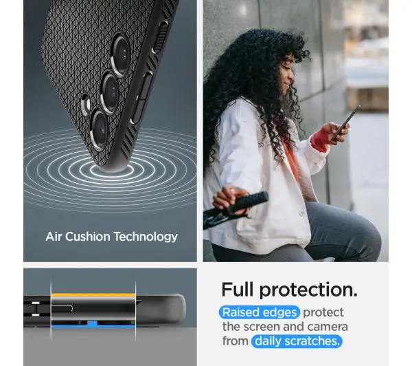 Spigen Liquid Air do Galaxy S23 Czarny