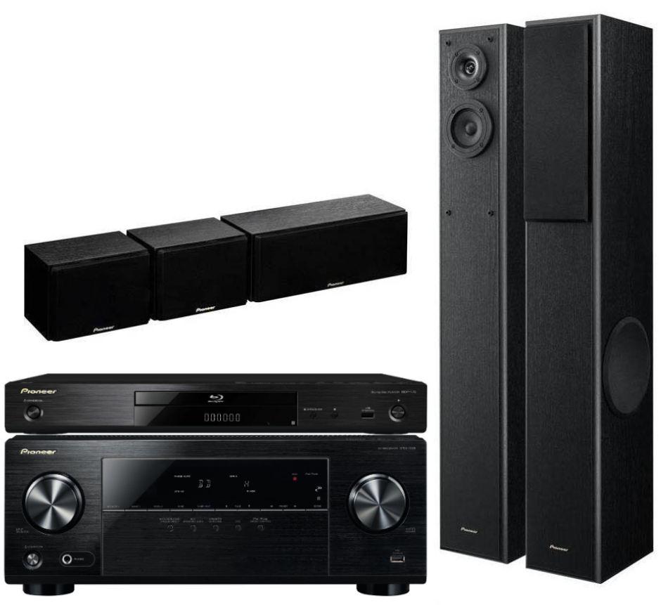 Zestaw kina Pioneer BDP-100K, VSX-329K, S-ESR2TB (czarny)