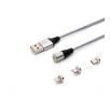 Kabel Savio CL-156 magnetyczny USB 2m Srebrny