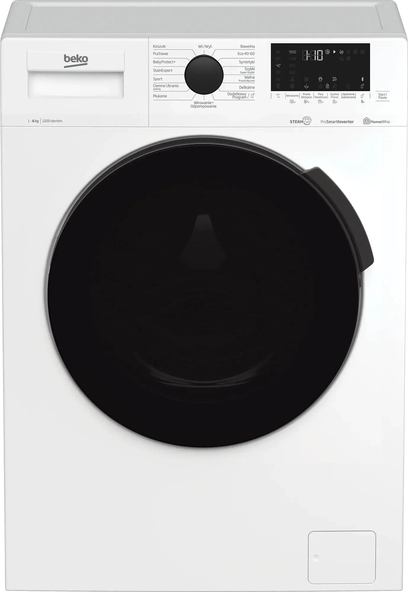 Pralka Beko WUE6624XBWS SteamCure Slim 6kg 1200obr/min Zdalne sterowanie