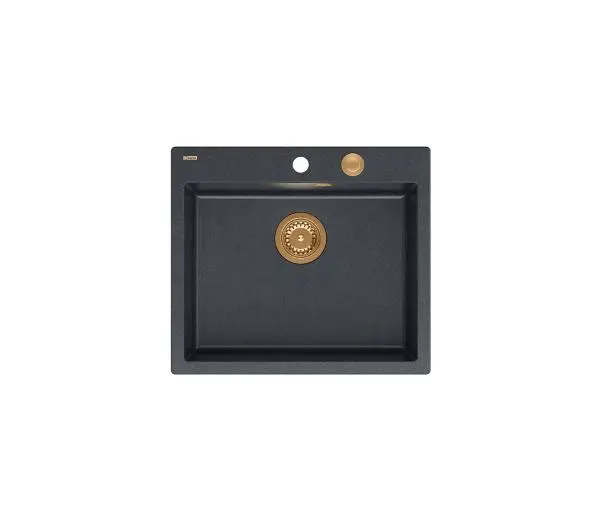 Quadron HB8304U8-C1 P2O Morgan 110 Granitowy Czarny metalik/Miedziany