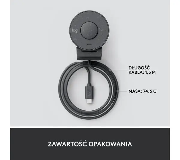 Logitech Brio 300  Grafitowy