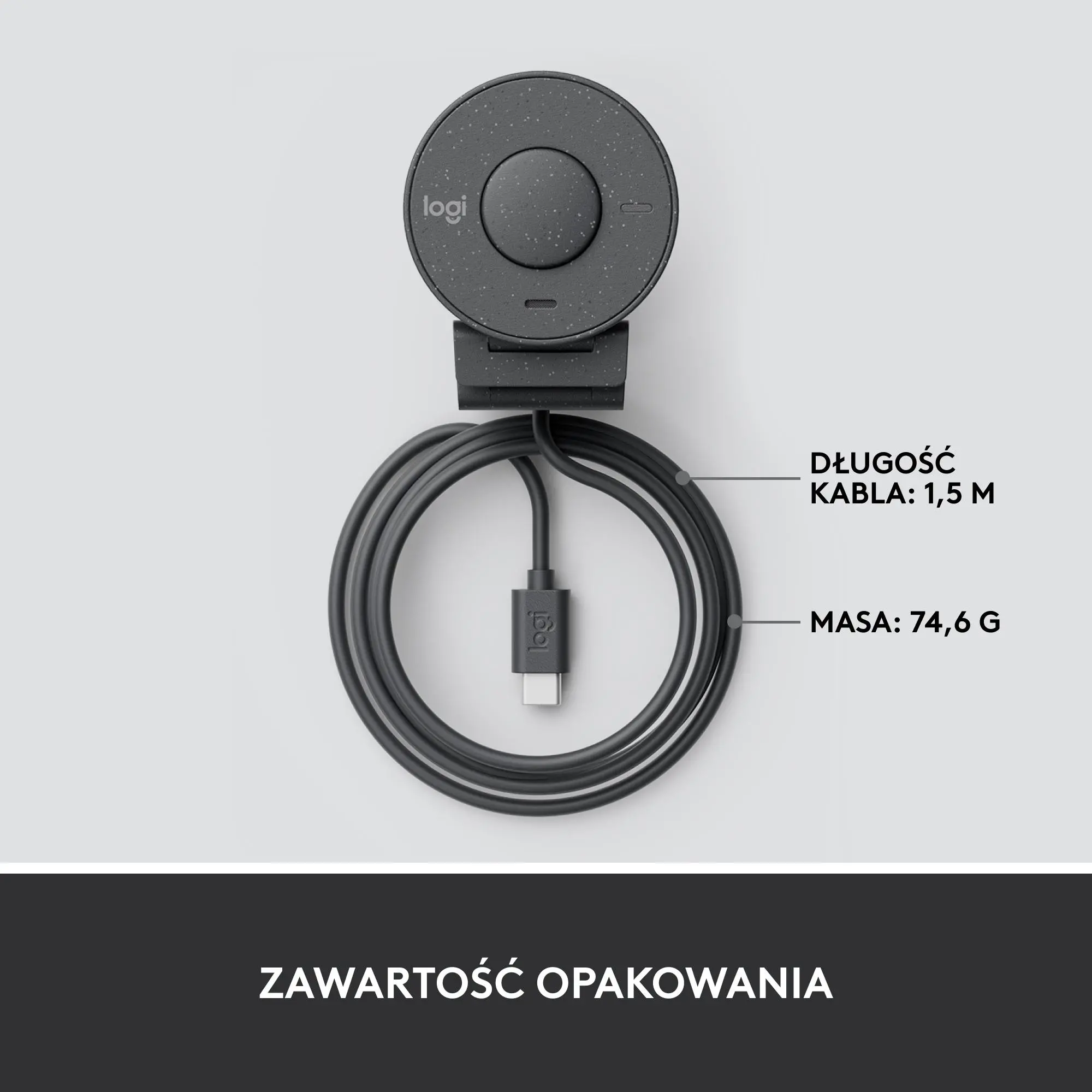 Kamera internetowa Logitech Brio 300  Grafitowy