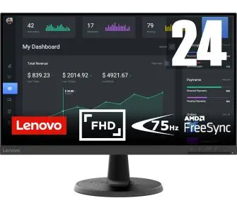 Monitor Lenovo D24-40 (67A2KAC6EU) 24" Full HD VA 75Hz 4ms