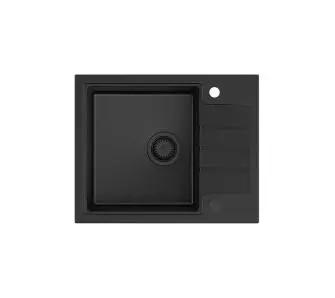 Zlewozmywak Quadron HCQP6250BLM_PC Peter 116 Granitowy Czarny mat