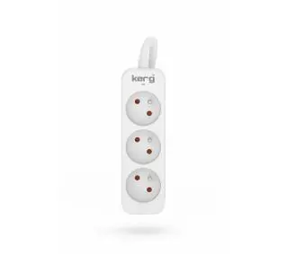 Kerg M02387 3 gniazda 1,5m Biały