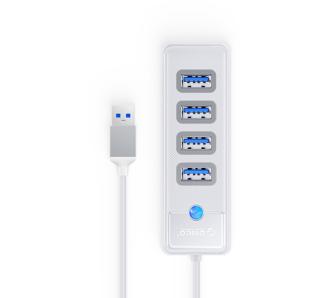 Hub USB Orico PW4U-U3-015-WH-EP USB-A 4x USB-A 3.1 Biały