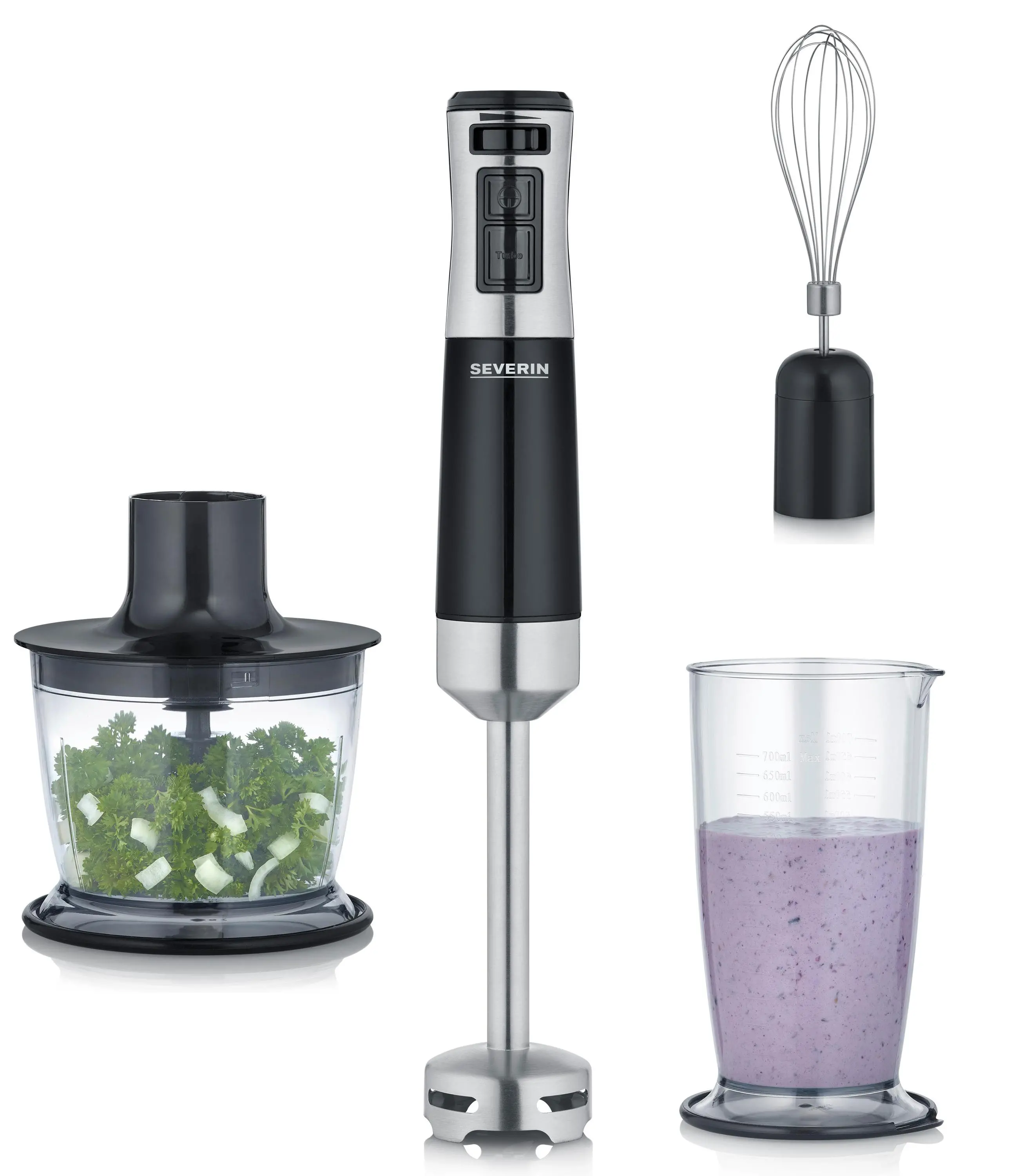 Blender Severin SM 3772 600W Rozdrabniacz Końcówka do ubijania