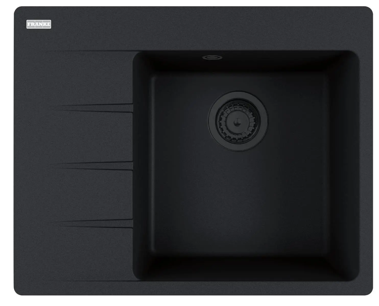 Zlewozmywak Franke Centro CNG 611-62 TL Komora z lewej strony Granitowy Czarny mat