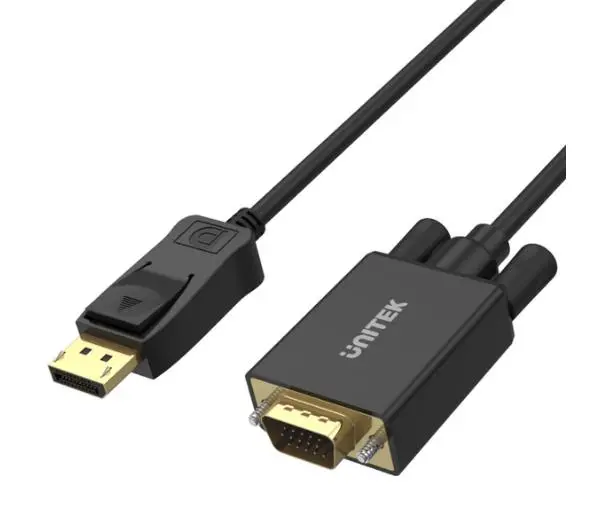 Unitek Y-5118F DisplayPort - VGA 1,8m Czarny
