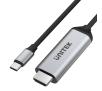 Kabel komputerowy Unitek V1423A USB-C - HDMI 4K 60Hz 1,8m Srebrno-szary