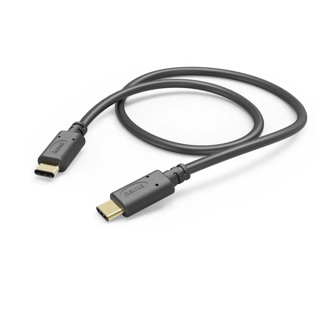 Kabel Hama USB-C do USB-C 1 m Czarny