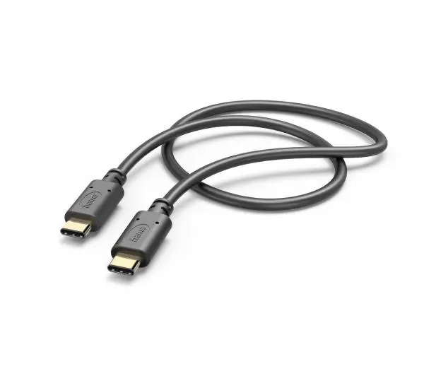 Hama USB-C do USB-C 1 m Czarny