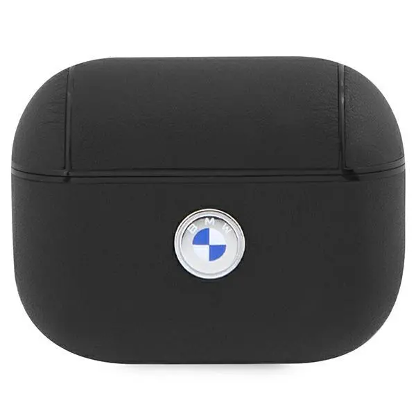 Etui na słuchawki BMW Geniune Leather Silver Logo BMAP2SSLBK do AirPods Pro 2 Czarny