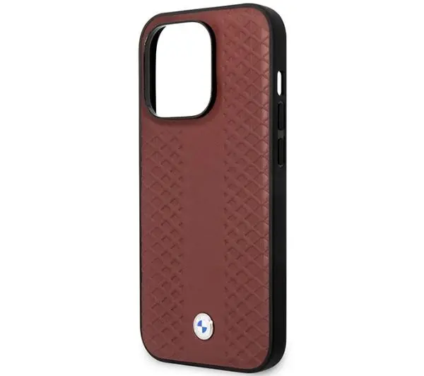 BMW Leather Diamond Pattern MagSafe BMHMP14L22RFGR do iPhone 14 Pro