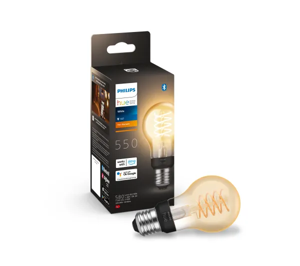 Inteligentne oświetlenie - Philips Hue White Filament A60 E27 1 szt.