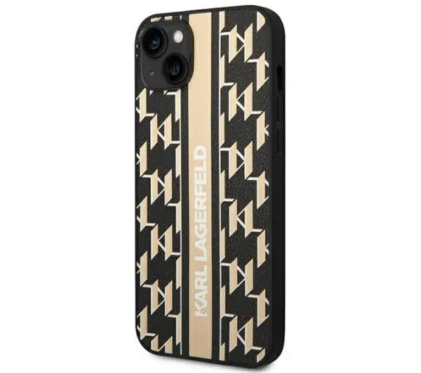 Karl Lagerfeld Monogram Stripe KLHCP14MPGKLSKW do iPhone 14 Plus