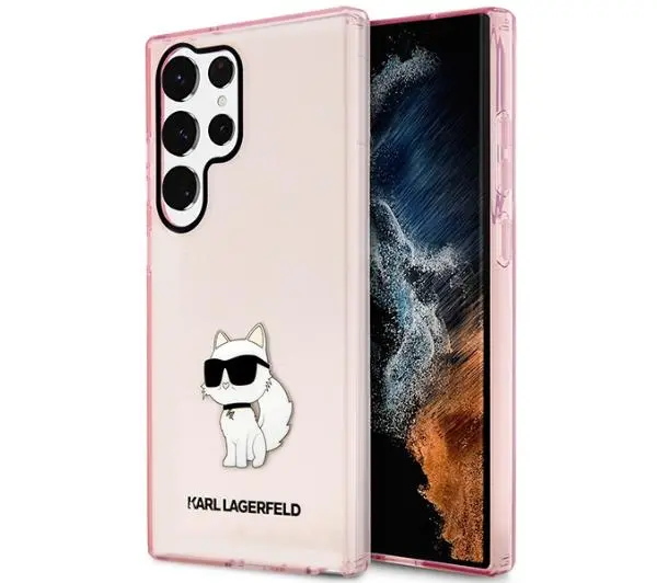 Zdjęcia - Etui Karl Lagerfeld Ikonik Choupette KLHCS23LHNCHTCP do Samsung Galaxy S23 Ultra 