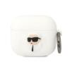 Etui na słuchawki Karl Lagerfeld Silicone Karl Head 3D KLA3RUNIKH do AirPods 3 Biały