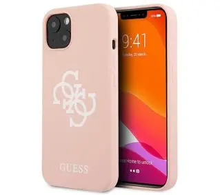 Guess Silicone 4G Logo GUHCP13SLS4GWPI do iPhone 13 mini