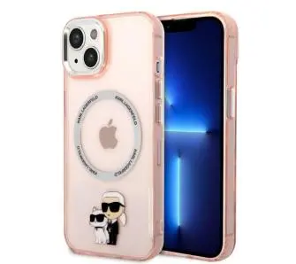 Etui Karl Lagerfeld Iconic Karl&Choupette Magsafe KLHMP14MHNKCIP do iPhone 14 Plus