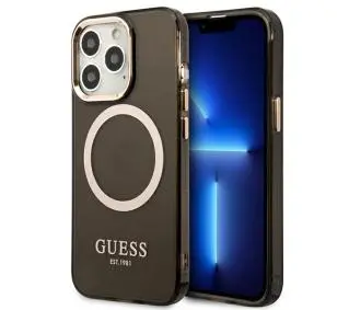 Guess Gold Outline Translucent MagSafe GUHMP13LHTCMK do iPhone 13 Pro / 13