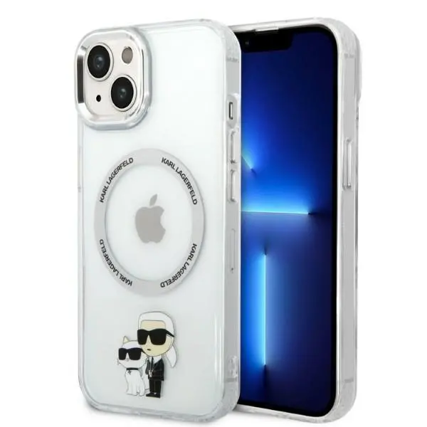 Etui Karl Lagerfeld Iconic Karl&Choupette Magsafe KLHMP14MHNKCIT do iPhone 14 Plus