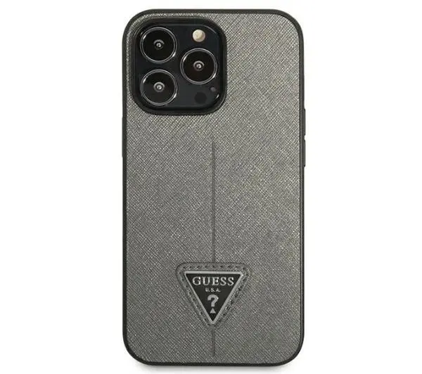 Guess Saffiano Triangle Logo GUHCP14LPSATLG do iPhone 14 Pro