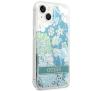 Etui Guess Flower Liquid Glitter GUHCP14SLFLSN do iPhone 14