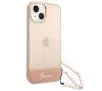 Etui Guess Translucent Pearl Strap GUHCP14MHGCOHP do iPhone 14 Plus