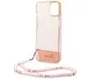 Etui Guess Translucent Pearl Strap GUHCP14MHGCOHP do iPhone 14 Plus