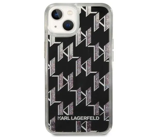 Karl Lagerfeld Liquid Glitter Monogram KLHCP14SLMNMK do iPhone 14