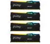 Pamięć RAM Kingston FURY Beast RGB DDR5 128GB (4 x 32GB) 5600 CL40 Czarny