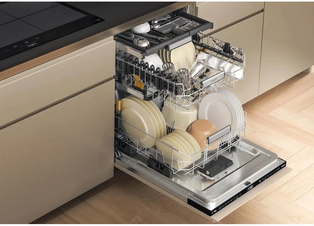 Zmywarka Whirlpool W7I HF60 TUS MaxiSpace 60cm Automatyczne otwieranie drzwi szufada na sztućce