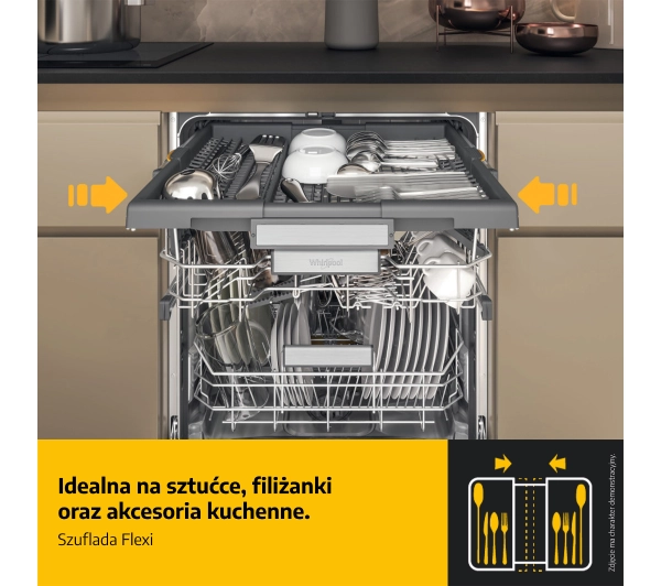 Whirlpool W7I HF60 TUS MaxiSpace 60cm Automatyczne otwieranie drzwi szufada na sztućce - DRUGI -30%, ALBO 5-TY ZA 1ZŁ - Kup na Raty - RRSO 0%