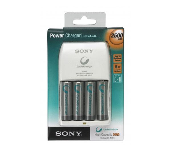 Ładowarka Sony BCG-34HLD4E + 4 akumulatory AA 2500 mAh