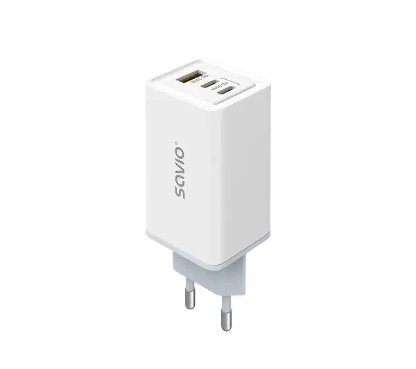 Savio LA-07 GaN PD3.0 65W Biały