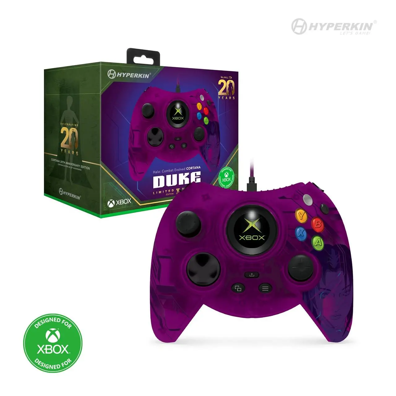 Nintendo Switch DUKE XBOX 20th LIMITED EDITION Hyperkin Duke Wired Controller Xbox 20th Anniversary Limited