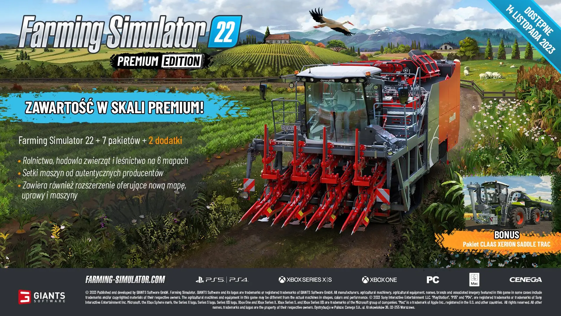 Farming Simulator 22 Premium Edition Gra na Xbox Series X / Xbox One