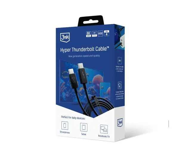 3mk Hyper Thunderbolt Cable USB4 8K60Hz Czarny