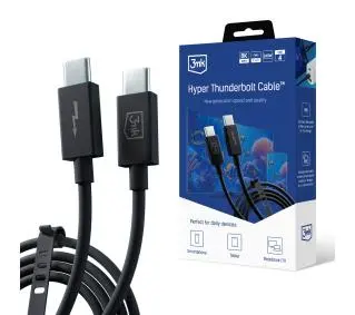 3mk Hyper Thunderbolt Cable USB4 8K60Hz Czarny