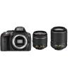 Lustrzanka Nikon D5300 + AF-P 18-55 VR + 55-200 mm VR II (czarny)