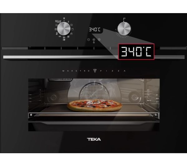 Piekarniki do zabudowy - Teka Maestro HLC 8510 P Pizza Termoobieg Czarny