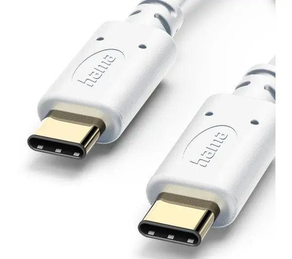 Hama USB-C do USB-C 1,5 m Biały