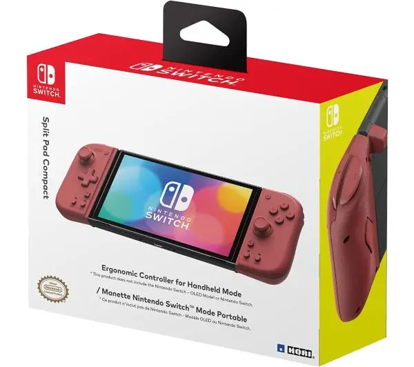 Hori Split Pad Compact Apricot Czerwony