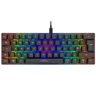 Klawiatura mechaniczna Deltaco GAM-075-UK Czarny